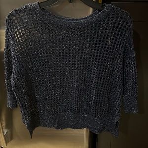 Express navy blue sweater top